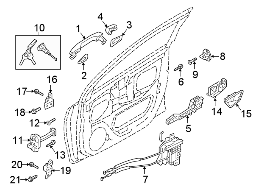 Hyundai Accent Screw. Handle. Base. Latch. Bolt. From 04/06/2018 ...